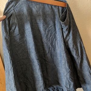 Lane Bryant chambray skirt!